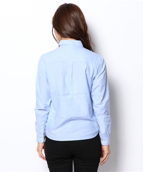 B:MING by BEAMS（ビーミングバイビームス）の「ビーミング by ビームス / ボタンダウンOXシャツ（シャツ/ブラウス・レディース・ホワイト/グレー/サックスブルー・LARGE/MEDIUM/SMALL）」の6枚目の写真