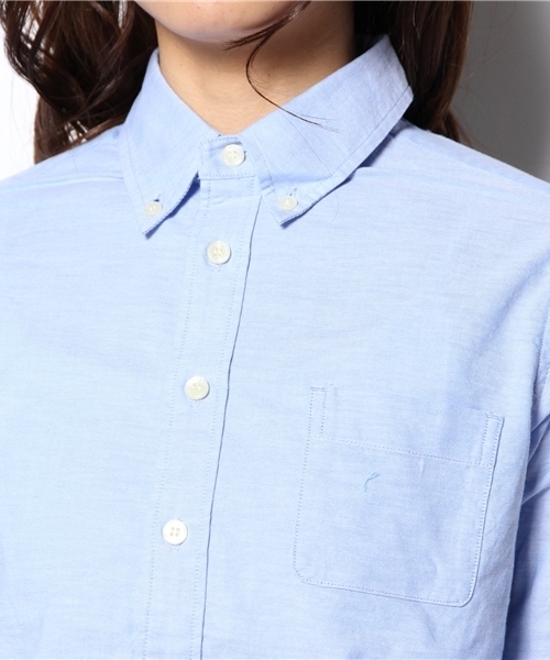 B:MING by BEAMS（ビーミングバイビームス）の「ビーミング by ビームス / ボタンダウンOXシャツ（シャツ/ブラウス・レディース・ホワイト/グレー/サックスブルー・LARGE/MEDIUM/SMALL）」の7枚目の写真