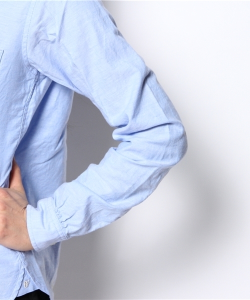 B:MING by BEAMS（ビーミングバイビームス）の「ビーミング by ビームス / ボタンダウンOXシャツ（シャツ/ブラウス・レディース・ホワイト/グレー/サックスブルー・LARGE/MEDIUM/SMALL）」の9枚目の写真