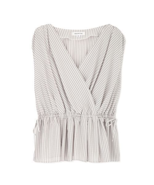 NATURAL BEAUTY BASIC（ナチュラルビューティーベーシック）の「ストライプカシュクールブラウス（シャツ/ブラウス・レディース・ブラウン系その他/オレンジ系その他・MEDIUM/SMALL）」の11枚目の写真