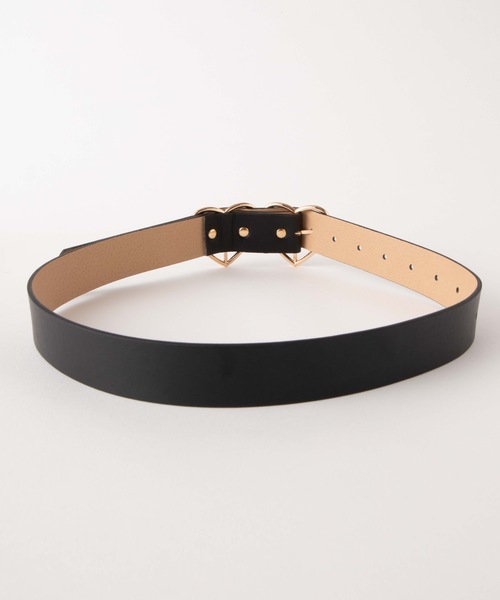 WEGO（ウィゴー）の「WEGO/ダブルハートバックルベルト（ベルト・レディース・ブラック/レッド・FREE）」の8枚目の写真