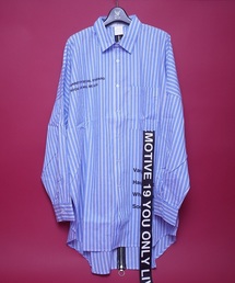 【ビッグシルエット】BACKZIP SHIRT/ビッグシルエット バックジップシャツ