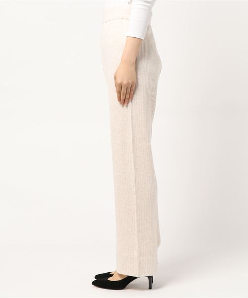 DouDou（ドゥドゥ）の「ニットパンツ（その他パンツ・レディース・ブラック/アイボリー/モカ・FREE）」の5枚目の写真