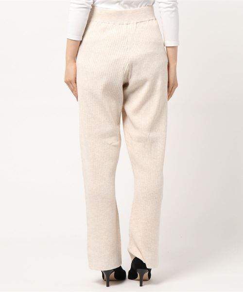 DouDou（ドゥドゥ）の「ニットパンツ（その他パンツ・レディース・ブラック/アイボリー/モカ・FREE）」の4枚目の写真