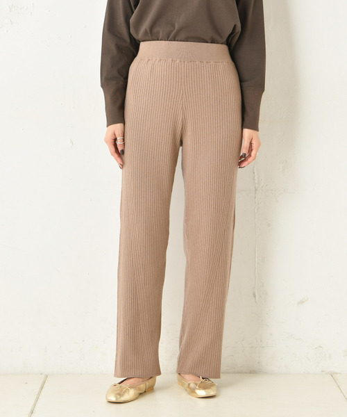 DouDou（ドゥドゥ）の「ニットパンツ（その他パンツ・レディース・ブラック/アイボリー/モカ・FREE）」の12枚目の写真