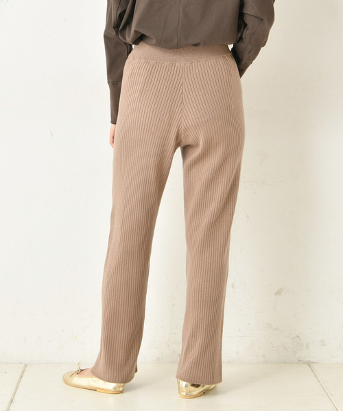 DouDou（ドゥドゥ）の「ニットパンツ（その他パンツ・レディース・ブラック/アイボリー/モカ・FREE）」の14枚目の写真