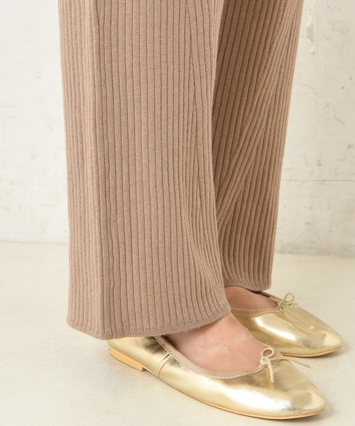 DouDou（ドゥドゥ）の「ニットパンツ（その他パンツ・レディース・ブラック/アイボリー/モカ・FREE）」の17枚目の写真