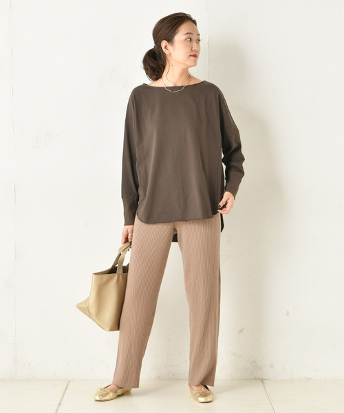 DouDou（ドゥドゥ）の「ニットパンツ（その他パンツ・レディース・ブラック/アイボリー/モカ・FREE）」の18枚目の写真