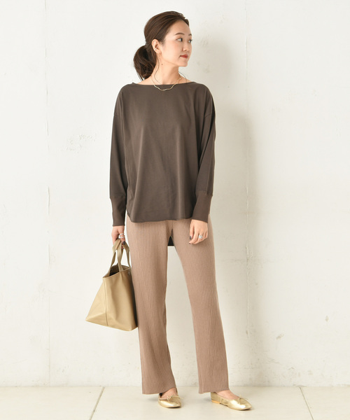 DouDou（ドゥドゥ）の「ニットパンツ（その他パンツ・レディース・ブラック/アイボリー/モカ・FREE）」の20枚目の写真