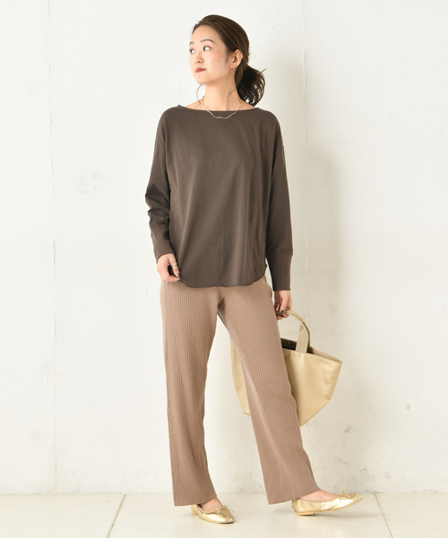 DouDou（ドゥドゥ）の「ニットパンツ（その他パンツ・レディース・ブラック/アイボリー/モカ・FREE）」の21枚目の写真