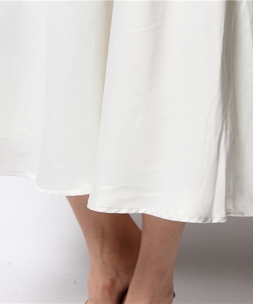 Kastane（カスタネ）の「【Kastane】サスペンダー付きスカート（スカート・レディース・ネイビー/オフホワイト/ライトグレー・FREE）」の8枚目の写真