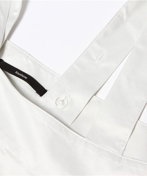 Kastane（カスタネ）の「【Kastane】サスペンダー付きスカート（スカート・レディース・ネイビー/オフホワイト/ライトグレー・FREE）」の11枚目の写真