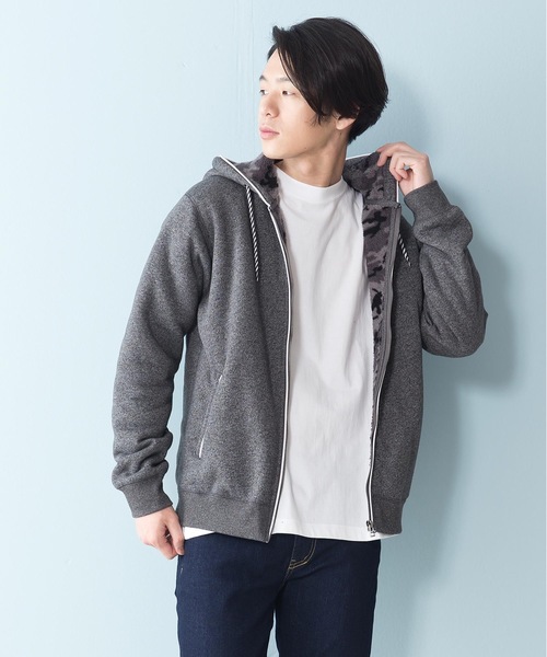 Blue Standard (ブルースタンダード)の「【BLUE STANDARD】裏ボアZIPパーカー モコモコ(パーカー・メンズ・ブラック/その他1/その他2/エメラルド/ネイビー/その他3/杢グレー/グレー系その他/ブラック系その他/ワイン/レッド系その他/グリーン系その他/ブルー系その他・SMALL/MEDIUM/LARGE/X-LARGE)」の12枚目の写真