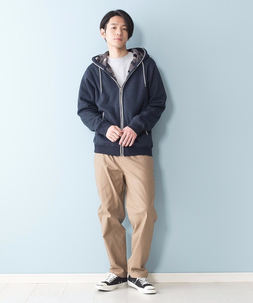 Blue Standard (ブルースタンダード)の「【BLUE STANDARD】裏ボアZIPパーカー モコモコ(パーカー・メンズ・ブラック/その他1/その他2/エメラルド/ネイビー/その他3/杢グレー/グレー系その他/ブラック系その他/ワイン/レッド系その他/グリーン系その他/ブルー系その他・SMALL/MEDIUM/LARGE/X-LARGE)」の17枚目の写真