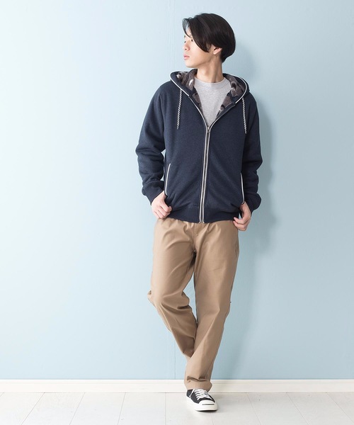 Blue Standard (ブルースタンダード)の「【BLUE STANDARD】裏ボアZIPパーカー モコモコ(パーカー・メンズ・ブラック/その他1/その他2/エメラルド/ネイビー/その他3/杢グレー/グレー系その他/ブラック系その他/ワイン/レッド系その他/グリーン系その他/ブルー系その他・SMALL/MEDIUM/LARGE/X-LARGE)」の19枚目の写真