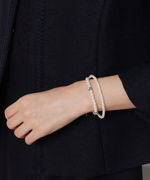 SHOO・LA・RUE(シューラルー)の「【セレモニー/ママスーツ/入卒】ベーシックコサージュ(ブローチ/コサージュ・レディース・ネイビー/オフホワイト/ライトベージュ・00)」の7枚目の写真