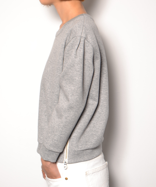 AMERICAN RAG CIE（アメリカンラグシー）の「ダンボールニットプルオーバー/208-AON-L142-CT102（Tシャツ/カットソー・レディース・ホワイト/トップグレー/ネイビー・FREE）」の13枚目の写真