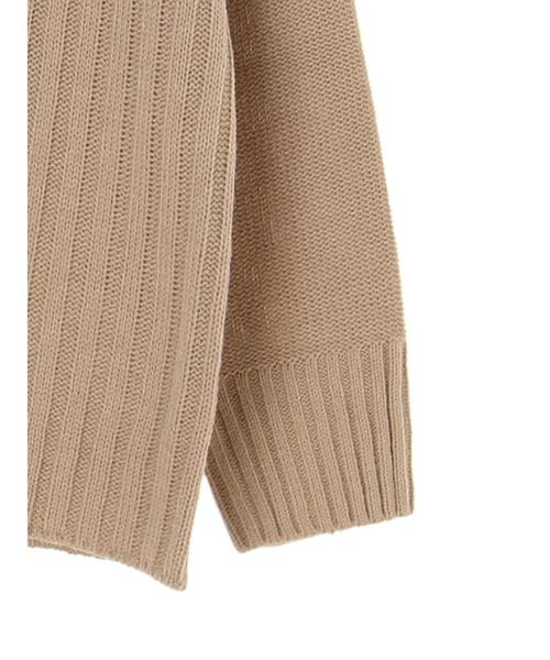 Green　Parks（グリーンパークス）の「切り替えリブニットプルオーバー＊（ニット/セーター・レディース・ブラック/ベージュ/パープル/ライトカーキ・FREE）」の10枚目の写真