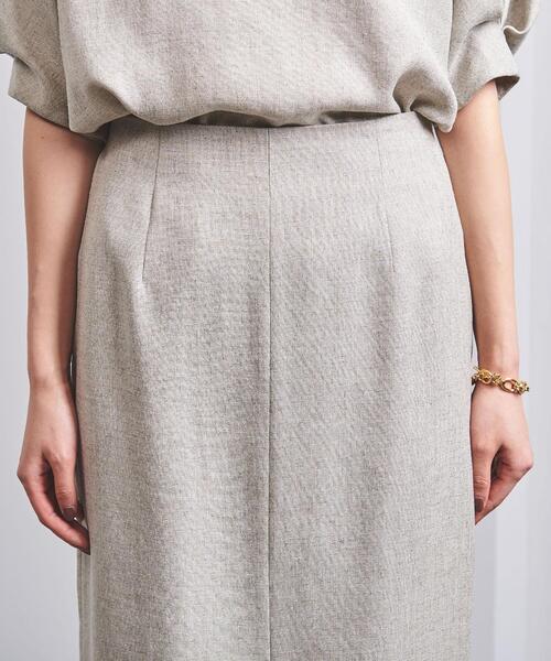 UNITED ARROWS タイトスカート ライトグレー フロントスリット UNITED ARROWS（ユナイテッドアローズ）の「UBCB TA/P フロント