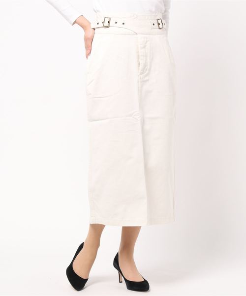 RAG MACHINE(ラグマシーン)の「【RAG MACHINE】グルカスカート(スカート・レディース・ベージュ/オフホワイト・M/L)」の2枚目の写真