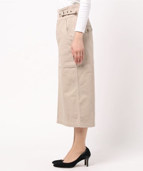 RAG MACHINE(ラグマシーン)の「【RAG MACHINE】グルカスカート(スカート・レディース・ベージュ/オフホワイト・M/L)」の3枚目の写真