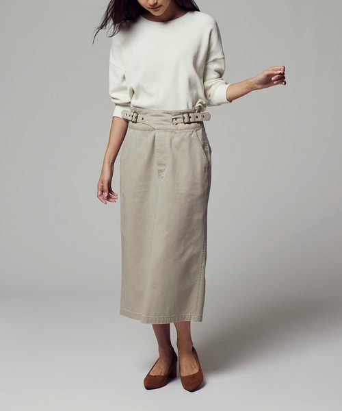 RAG MACHINE(ラグマシーン)の「【RAG MACHINE】グルカスカート(スカート・レディース・ベージュ/オフホワイト・M/L)」の1枚目の写真