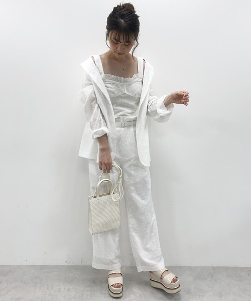 one after another NICE CLAUP（ワンアフターアナザーナイスクラップ）の「アソートストレートパンツ（スラックス・レディース・ブラック/パープル/オフホワイト/サックスブルー/アイボリー・FREE）」の16枚目の写真