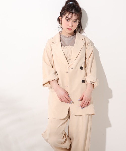 one after another NICE CLAUP（ワンアフターアナザーナイスクラップ）の「アソートストレートパンツ（スラックス・レディース・ブラック/パープル/オフホワイト/サックスブルー/アイボリー・FREE）」の22枚目の写真