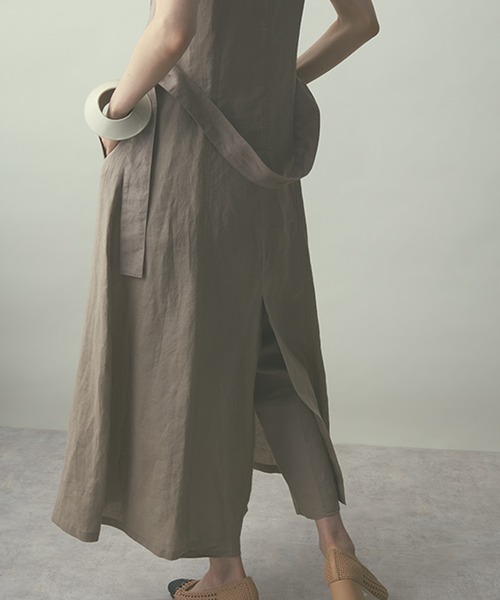 ETRE TOKYO（エトレトウキョウ）の「ダブルブレストリネンロングジレ  