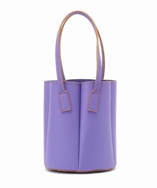 Casselini（キャセリーニ）の「Casselini（キャセリーニ）フェイクレザーパネルバッグ（ハンドバッグ・レディース・ブラック/オレンジ/アイボリー/パープル・FREE）」の7枚目の写真