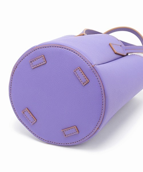 Casselini（キャセリーニ）の「Casselini（キャセリーニ）フェイクレザーパネルバッグ（ハンドバッグ・レディース・ブラック/オレンジ/アイボリー/パープル・FREE）」の9枚目の写真