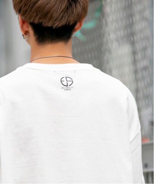 En serio TOKYO（エンソリオトーキョー）の「フォトシートプリント ビッグシルエット Tシャツ【TOKYO NIGHT VIEW】（Tシャツ/カットソー・メンズ・ブラック/オフホワイト/サンドベージュ/グレイッシュブルー・LL/S/M/L）」の15枚目の写真