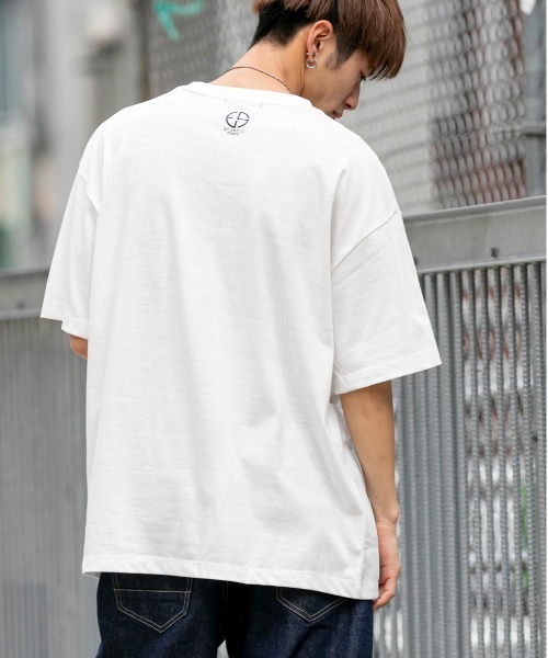 En serio TOKYO（エンソリオトーキョー）の「フォトシートプリント ビッグシルエット Tシャツ【TOKYO NIGHT VIEW】（Tシャツ/カットソー・メンズ・ブラック/オフホワイト/サンドベージュ/グレイッシュブルー・LL/S/M/L）」の16枚目の写真