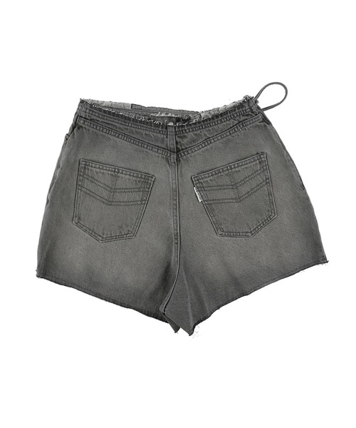 ALEXIA STAM（アリシアスタン）の「Bow Tie Wrap Denim Shorts  