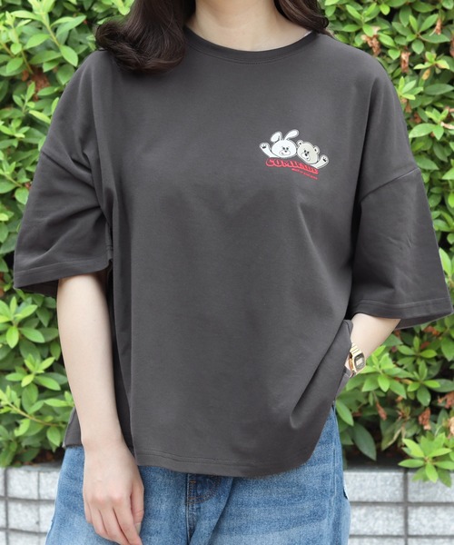 PairPair(ペアペア)の「キャラクタープリントT(Tシャツ/カットソー・レディース・ブラック/ホワイト/オフホワイト・FREE)」の19枚目の写真