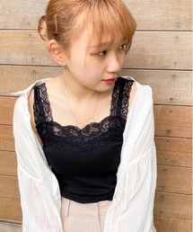 apres jour | レースリブキャミ【ZOZOTOWN限定アイテム】(タンクトップ)