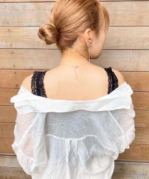 apres jour(アプレジュール)の「レースリブキャミ【ZOZOTOWN限定アイテム】(タンクトップ・レディース・ブラック/アイボリー/モカ・フリー)」の12枚目の写真