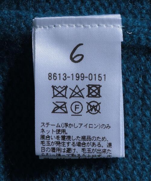 6（ロク）の「＜6(ROKU)＞CASHMERE CREW NECK KNIT PULLOVER