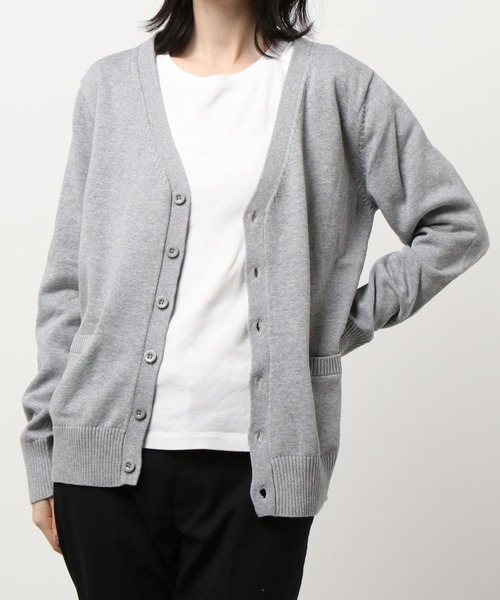 LunaBelle(ルナベル)の「【制服コスプレ】Vネックカーディガン 単品(4色)(カーディガン/ボレロ・レディース・ブラック/グレー/ベージュ/ネイビー・2L/3L/M/L)」の18枚目の写真