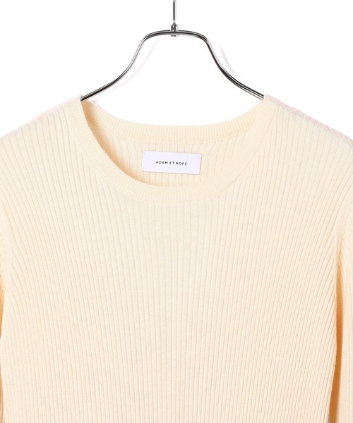 ADAM ET ROPE'(アダムエロペ)の「ドッキングニットワンピース(ワンピース・レディース・ブラック/ベージュ系その他3・FREE)」の3枚目の写真