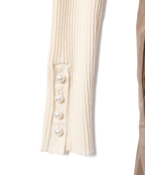 ADAM ET ROPE'(アダムエロペ)の「ドッキングニットワンピース(ワンピース・レディース・ブラック/ベージュ系その他3・FREE)」の11枚目の写真