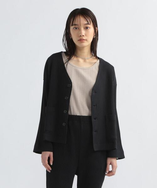 Web限定 Feeling Made ストレッチリブ Vネック カーディガン セットアップ対応 レディース Women Coen コーエン 公式ファッション通販