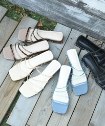 NOFALL | クリアストラップクリアヒールサンダル(サンダル)