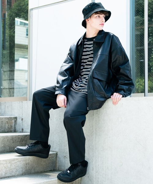 8(eight)(エイト)の「無地ワイドテーパードパンツ(スラックス・メンズ・ホワイト/ベージュ/ブラック/ベージュ系その他・MEDIUM/LARGE)」の19枚目の写真