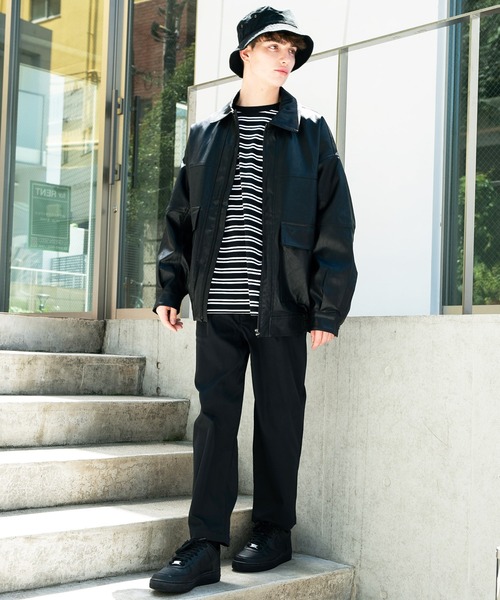 8(eight)(エイト)の「無地ワイドテーパードパンツ(スラックス・メンズ・ホワイト/ベージュ/ブラック/ベージュ系その他・MEDIUM/LARGE)」の21枚目の写真