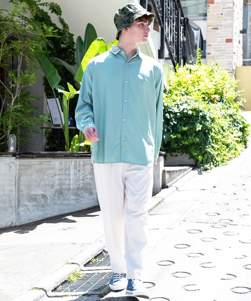 8(eight)(エイト)の「無地ワイドテーパードパンツ(スラックス・メンズ・ホワイト/ベージュ/ブラック/ベージュ系その他・MEDIUM/LARGE)」の5枚目の写真