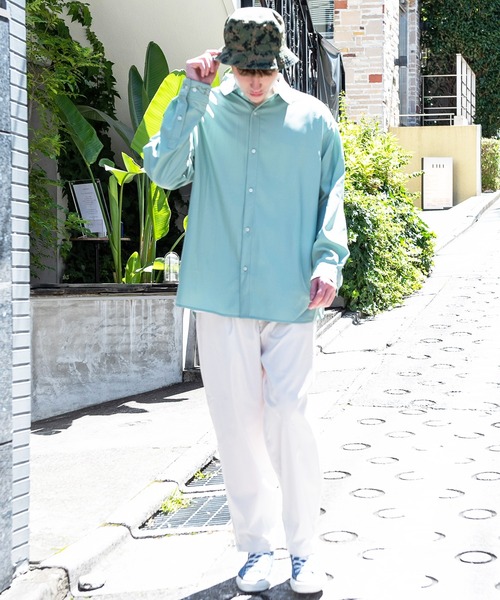 8(eight)(エイト)の「無地ワイドテーパードパンツ(スラックス・メンズ・ホワイト/ベージュ/ブラック/ベージュ系その他・MEDIUM/LARGE)」の7枚目の写真