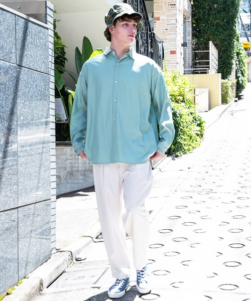 8(eight)(エイト)の「無地ワイドテーパードパンツ(スラックス・メンズ・ホワイト/ベージュ/ブラック/ベージュ系その他・MEDIUM/LARGE)」の9枚目の写真