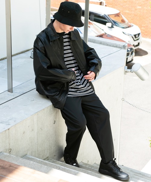 8(eight)(エイト)の「無地ワイドテーパードパンツ(スラックス・メンズ・ホワイト/ベージュ/ブラック/ベージュ系その他・MEDIUM/LARGE)」の13枚目の写真