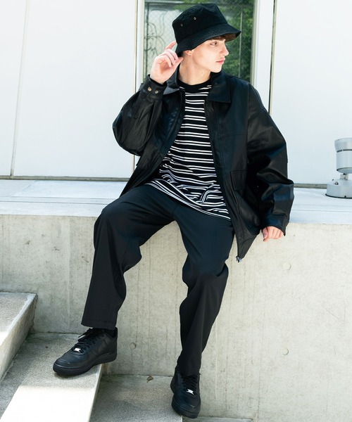 8(eight)(エイト)の「無地ワイドテーパードパンツ(スラックス・メンズ・ホワイト/ベージュ/ブラック/ベージュ系その他・MEDIUM/LARGE)」の17枚目の写真